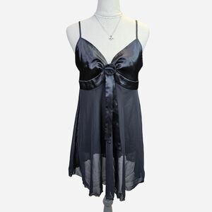 90s Victoria's Secret Black slip Dress